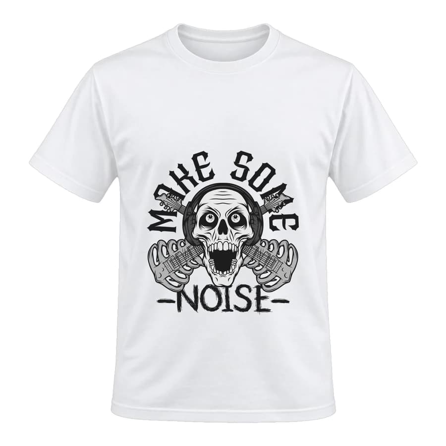 T-shirt — Musique · Rock urbain — Devant — Blanc