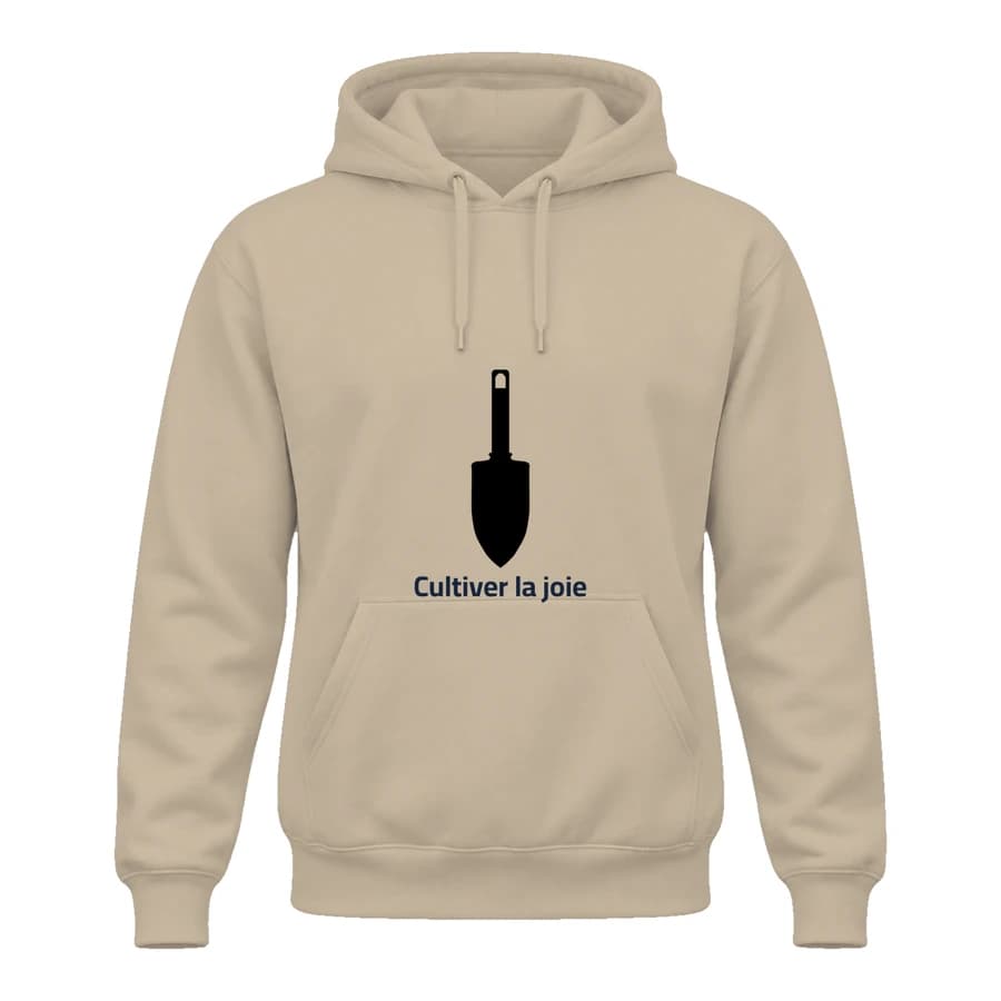 Hoodie — Jardin — Devant — Beige