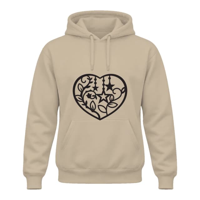 Hoodie — Cœur fleuri